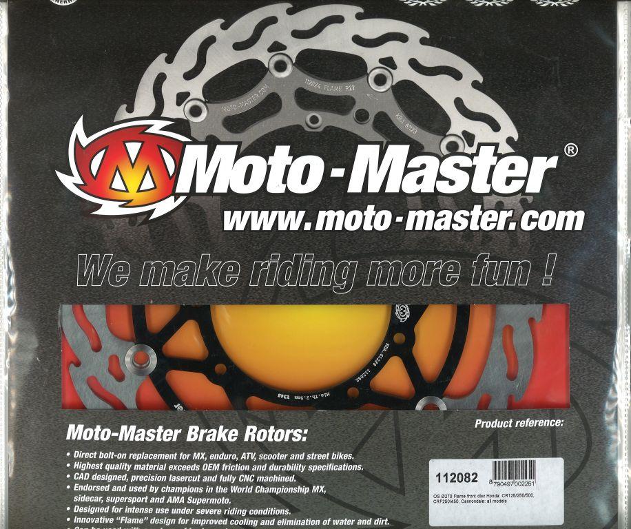 270 DISC FRONT 95-13 CR CRF, MOTO-MASTER 112082 OVERSIZE thumbnail 2