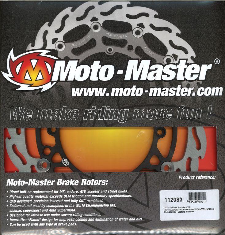 270 DISC FRONT KTM HUSABERG, MOTO-MASTER 112083 OVERSIZE image 1