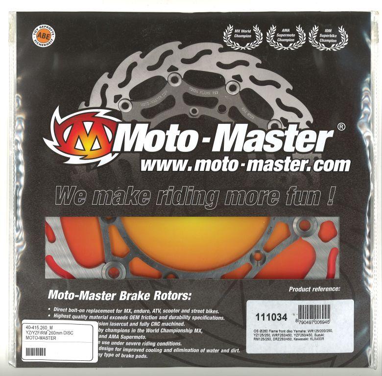 260 DISC FRONT YZ YZF RM, MOTO-MASTER 111034 OVERSIZE thumbnail 2