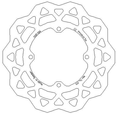 270 DISC FRONT RMZ250 450 CC, CrossCenter 5100-504 OVERSIZE thumbnail 2