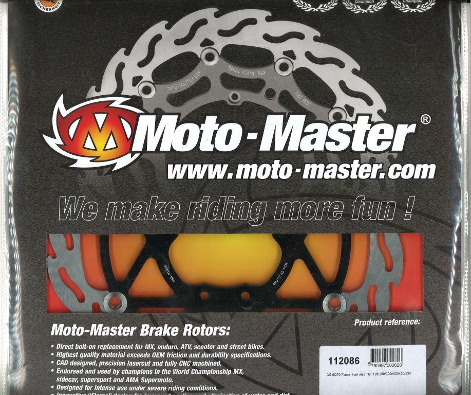270 DISC FRONT 1990-2013 TM, MOTO-MASTER 112086 OVERSIZE thumbnail 2