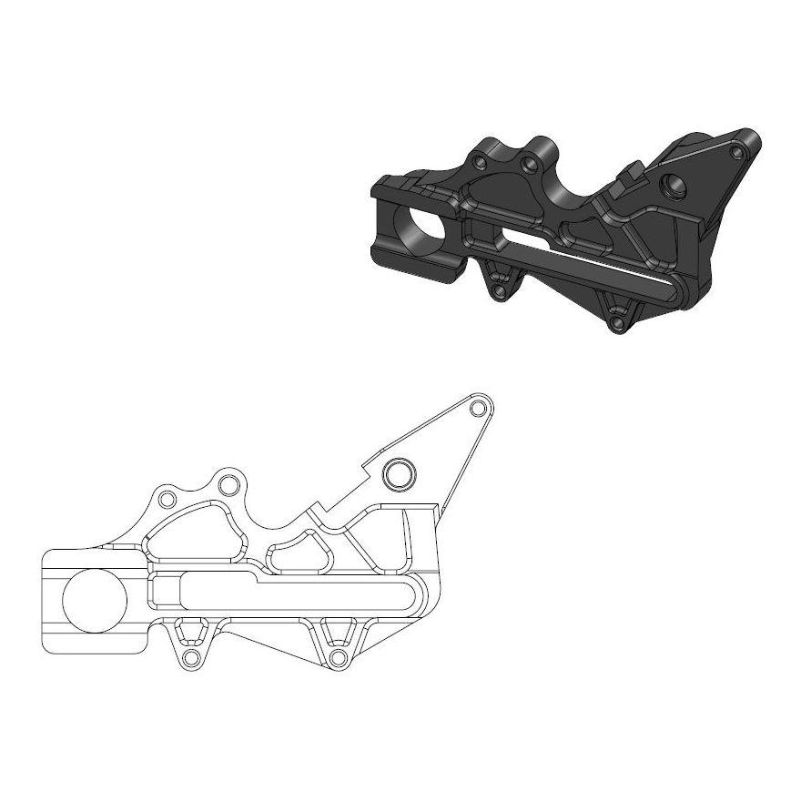 BRACKET REAR KTM HUSQVARNA, MOTO-MASTER 211064 image 1