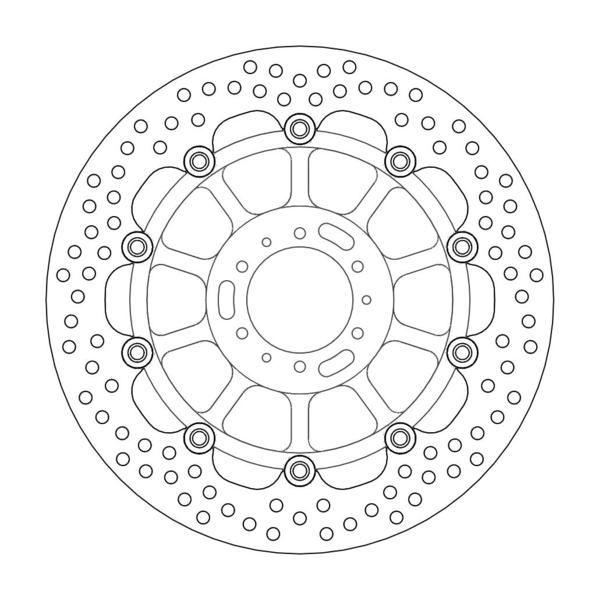 DISC BRAKE FRONT HALO CBF600, MOTO-MASTER 113107 HONDA thumbnail 2