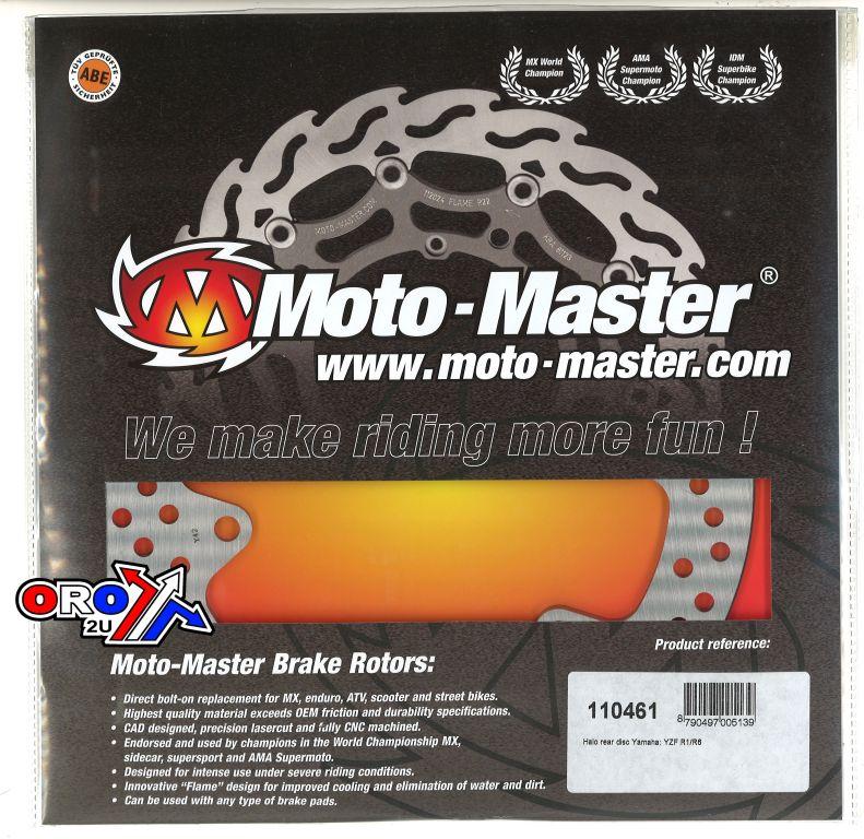 DISC BRAKE REAR YAM YZF R1 R6, MOTO-MASTER 110461 ROAD thumbnail 2