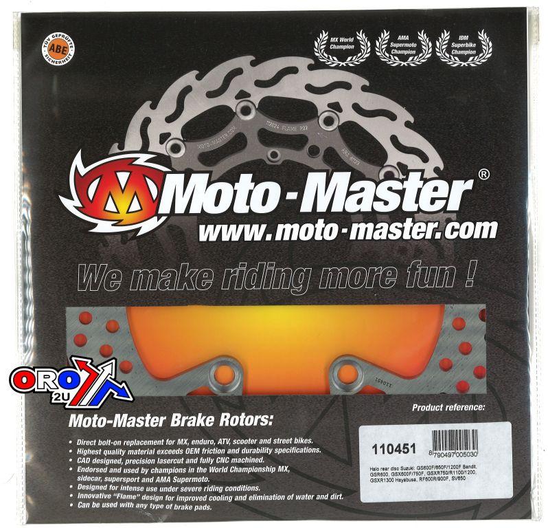 DISC BRAKE REAR SUZUKI GS GSR, MOTO-MASTER 110451 ROAD thumbnail 2