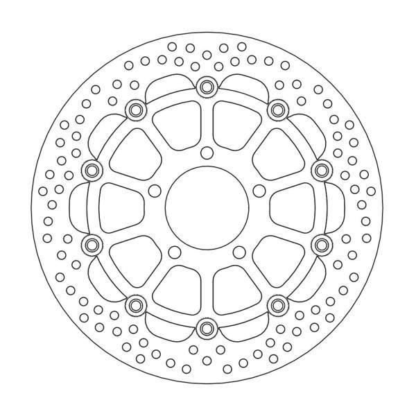 DISC BRAKE FRONT SUZUKI, MOTO-MASTER 112134 ROAD, 40-579.HALO thumbnail 2