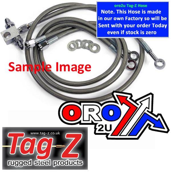 HOSE FRONT BRAKE CLEAR +2 HONDA TRX450R 04-09 KIT/3 thumbnail 3