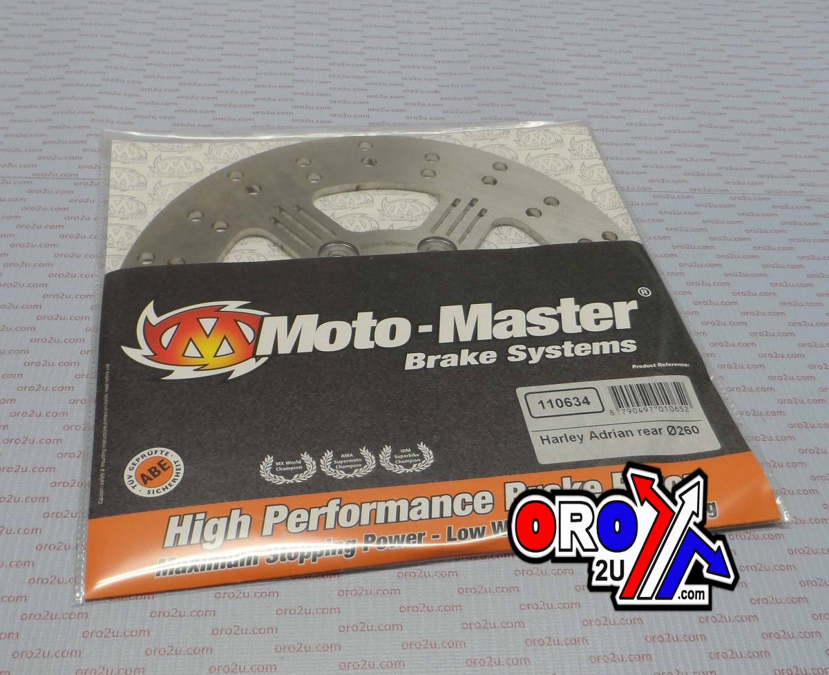DISC BRAKE REAR HARLEY ADRIAN, MOTO-MASTER ,110634, ROAD, MC image 1