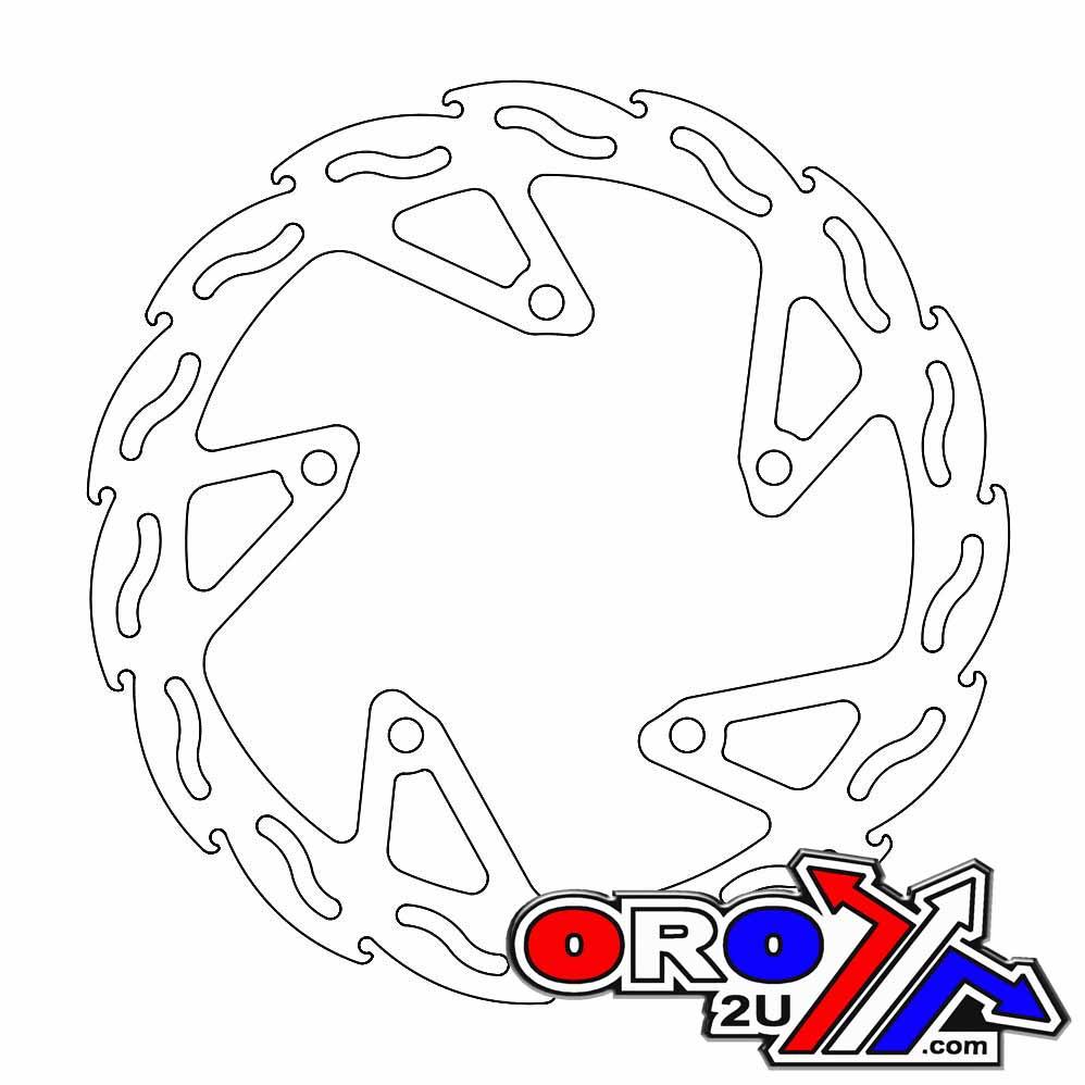 DISC BRAKE FRONT RH FLAME, MOTO-MASTER 110596 NINJA 300, ROAD, MC thumbnail 2