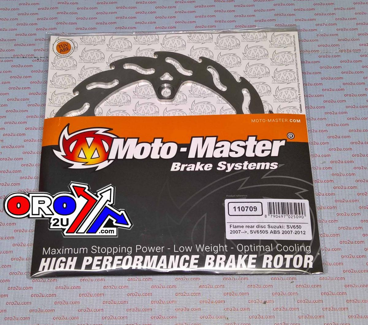 DISC BRAKE REAR FLAME SV 650, MOTO-MASTER 110709, ROAD, MC image 1