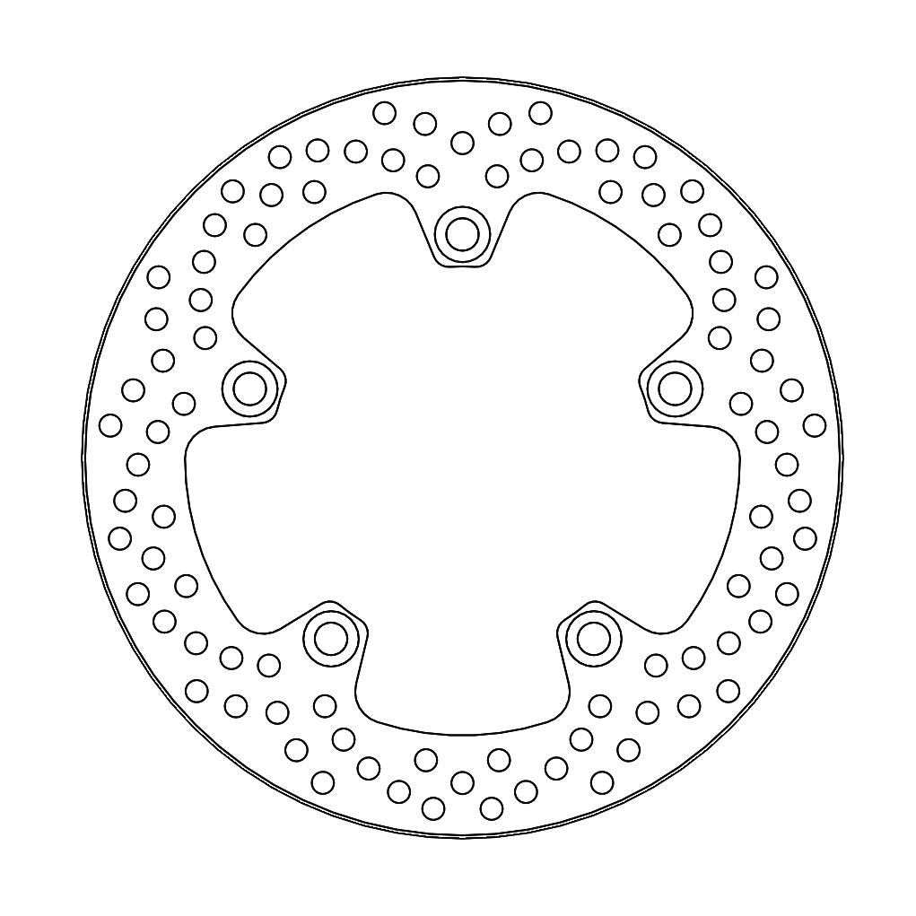 DISC BRAKE REAR HALO SV 650, MOTO-MASTER 110710, ROAD, MC thumbnail 2