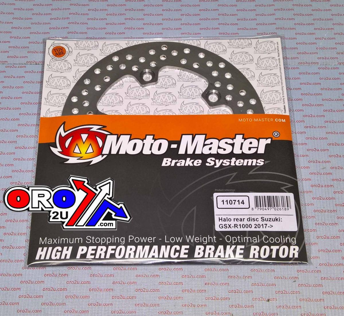 DISC BRAKE REAR HALO GSX-R, MOTO-MASTER 110714, ROAD, MC image 1