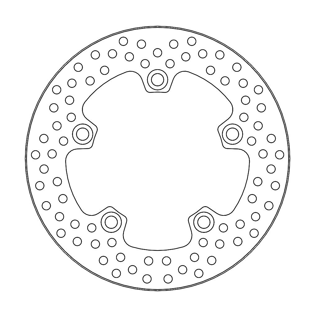 DISC BRAKE REAR HALO GSX-R, MOTO-MASTER 110714, ROAD, MC thumbnail 2