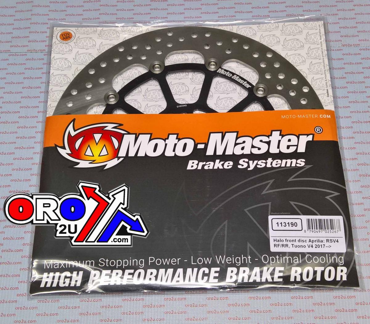 DISC BRAKE FRONT HALO APRILIA, MOTO-MASTER 113190, ROAD, MC image 1
