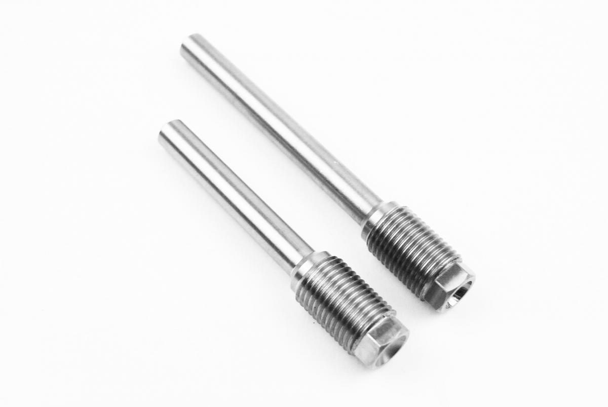 BRAKE PIN SET STAINLESS STEEL 8mm HEX HEAD, FRONT AND REAR 37mm 52mm thumbnail 2