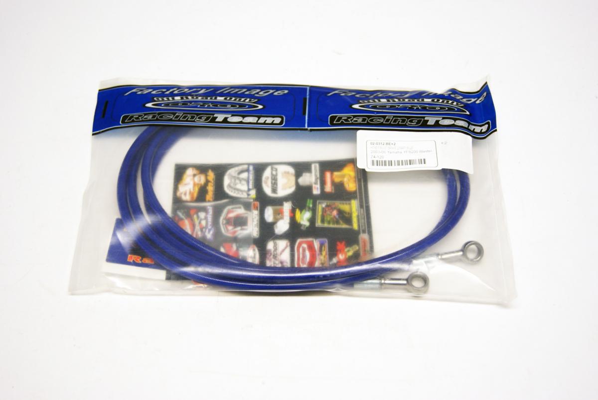 HOSE FRONT BRAKE 2/PART BLUE, 2003-06 Yamaha YFS200 Blaster thumbnail 4