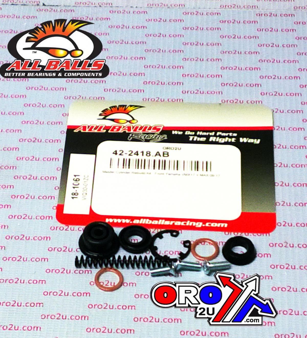 BRAKE MASTER CYL REBUILD KIT ALLBALLS, ALLBALLS 18-1061 YAMAHA VMX1700 VMAX 09-20 ROAD FRONT thumbnail 2