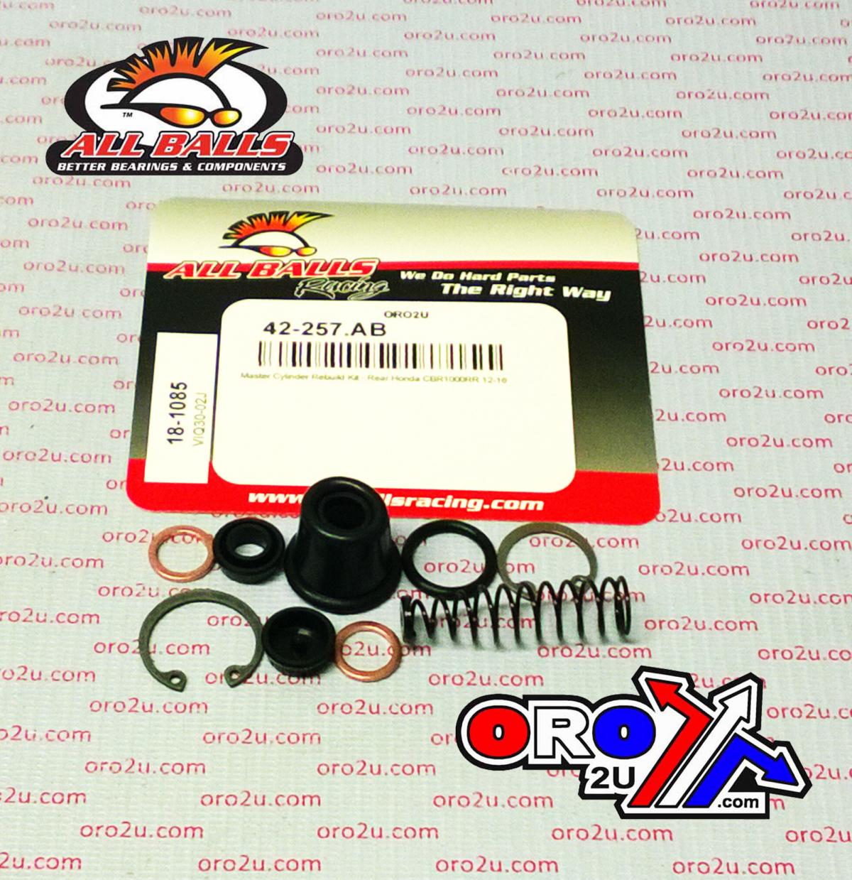 BRAKE MASTER CYL REBUILD KIT ALLBALLS, ALLBALLS 18-1085 HON CBR1000/NC/XL700/VT750 ROAD REAR thumbnail 2