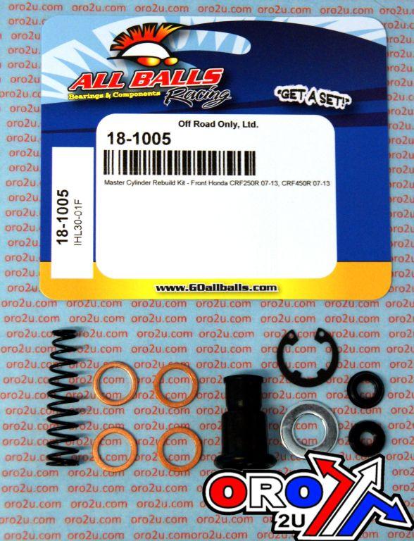 BRAKE MASTER CYL REBUILD KIT ALLBALLS, ALLBALLS 18-1005 HONDA CRF 250/450 07-22 FRONT thumbnail 2