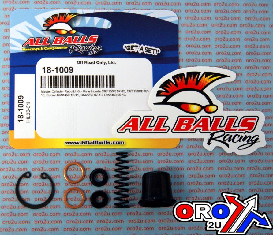 BRAKE MASTER CYL REBUILD KIT ALLBALLS, ALLBALLS 18-1009 GASGAS/HON/SUZ/YAM 125-450 REAR thumbnail 2