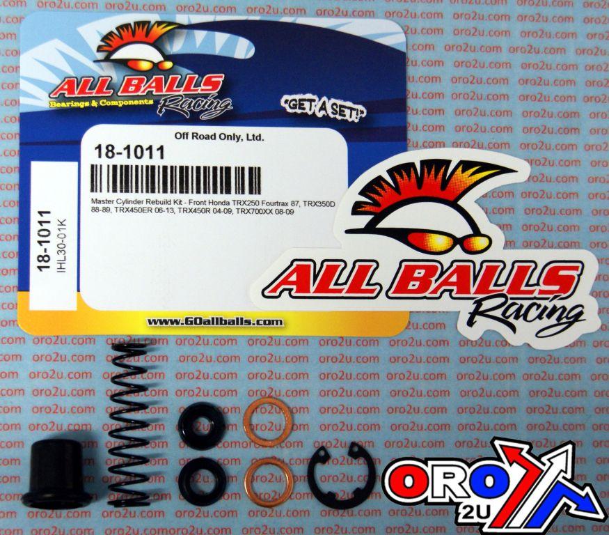 BRAKE MASTER CYL REBUILD KIT ALLBALLS, ALLBALLS 18-1011 HONDA TRX/YAM XVS95 FRONT thumbnail 2