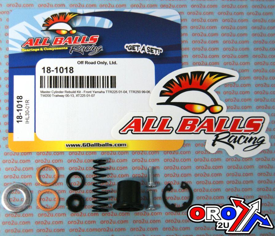 BRAKE MASTER CYL REBUILD KIT ALLBALLS, ALLBALLS 18-1018 YAMAHA TTR/TW/XT 99-22 FRONT thumbnail 2