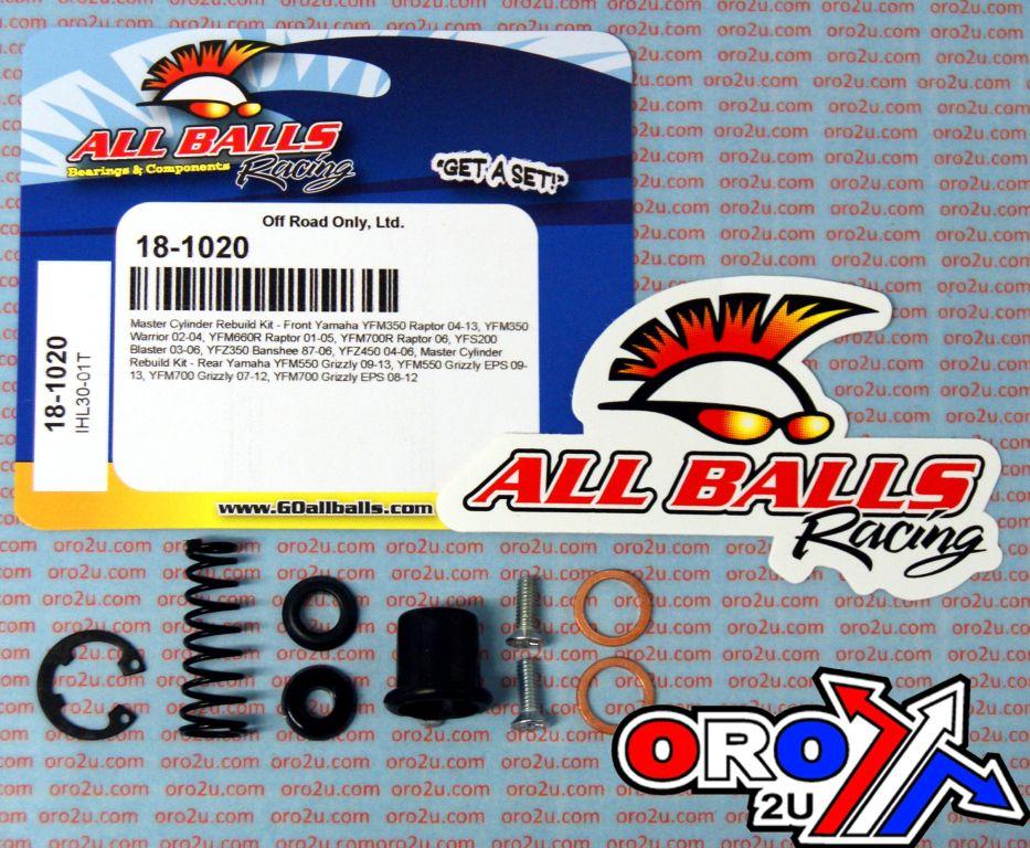 BRAKE MASTER CYL REBUILD KIT ALLBALLS, ALLBALLS 18-1020 HONDA ROAD FRONT/YAMAHA QUAD thumbnail 2