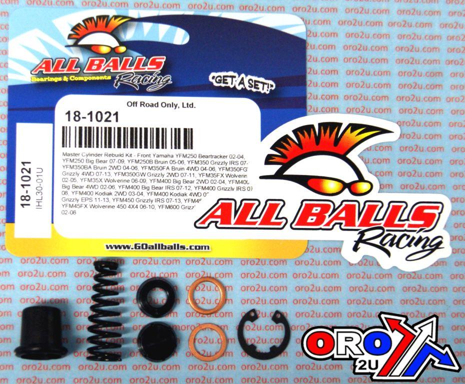 BRAKE MASTER CYL REBUILD KIT ALLBALLS, ALLBALLS 18-1021 YAMAHA QUAD FRONT thumbnail 2
