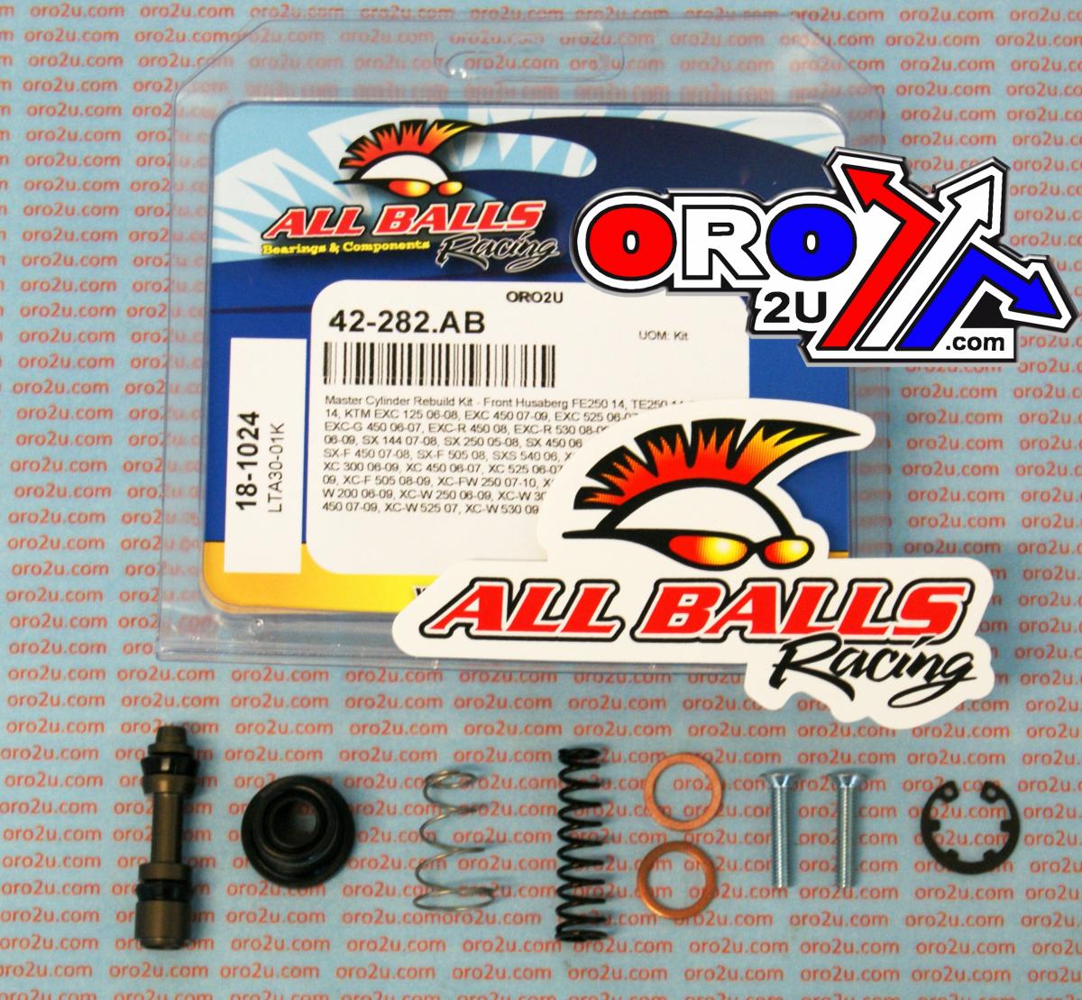 BRAKE MASTER CYL REBUILD KIT ALLBALLS, ALLBALLS 18-1024 HUSABERG/KTM/SHERCO 06-14 FRONT thumbnail 2