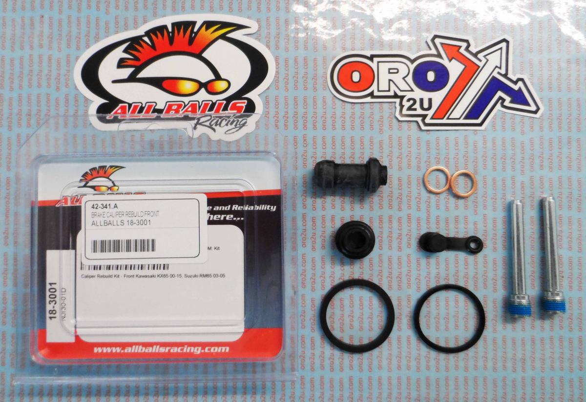 BRAKE CALIPER REBUILD KIT ALLBALLS, ALLBALLS 18-3001 KAW KX65/SUZ RM65 00-22 FRONT thumbnail 2