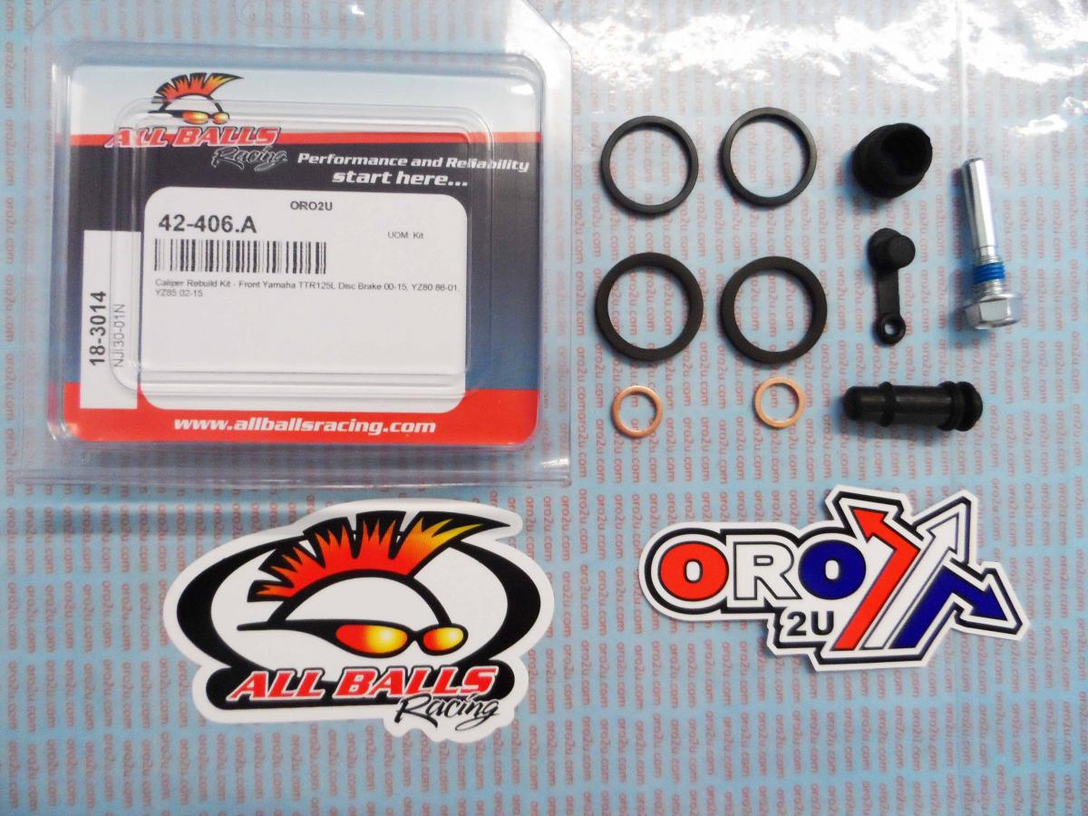 BRAKE CALIPER REBUILD KIT ALLBALLS, ALLBALLS 18-3014 YAM TTR125/YZ80/85 86-22 FRONT thumbnail 2