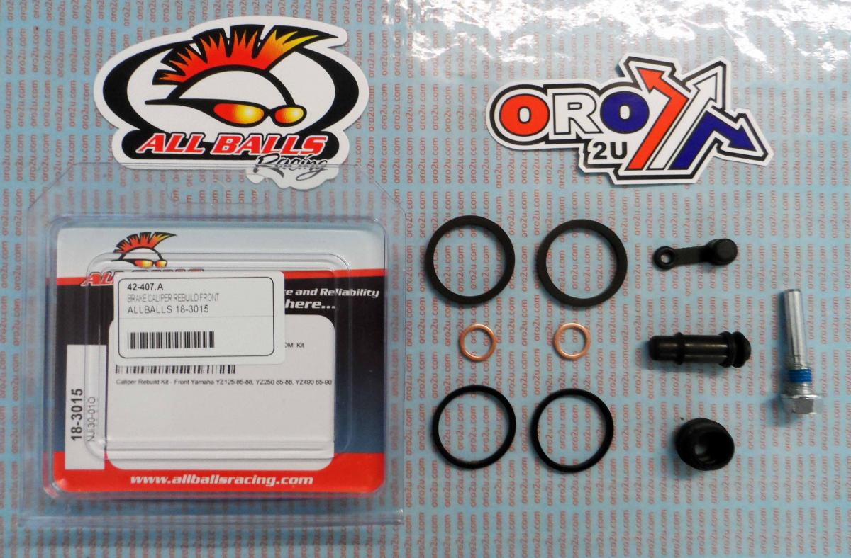 BRAKE CALIPER REBUILD KIT ALLBALLS, ALLBALLS 18-3015 YAM YZ125-490 85-90 FRONT thumbnail 2