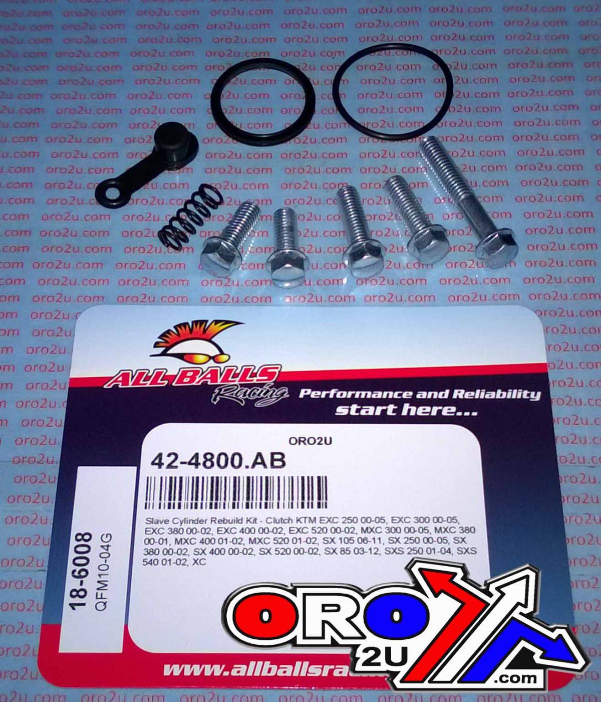 CLUTCH SLAVE CYL REBUILD KIT ALLBALLS, ALLBALLS 18-6008 KTM 65-520 00-09 thumbnail 2