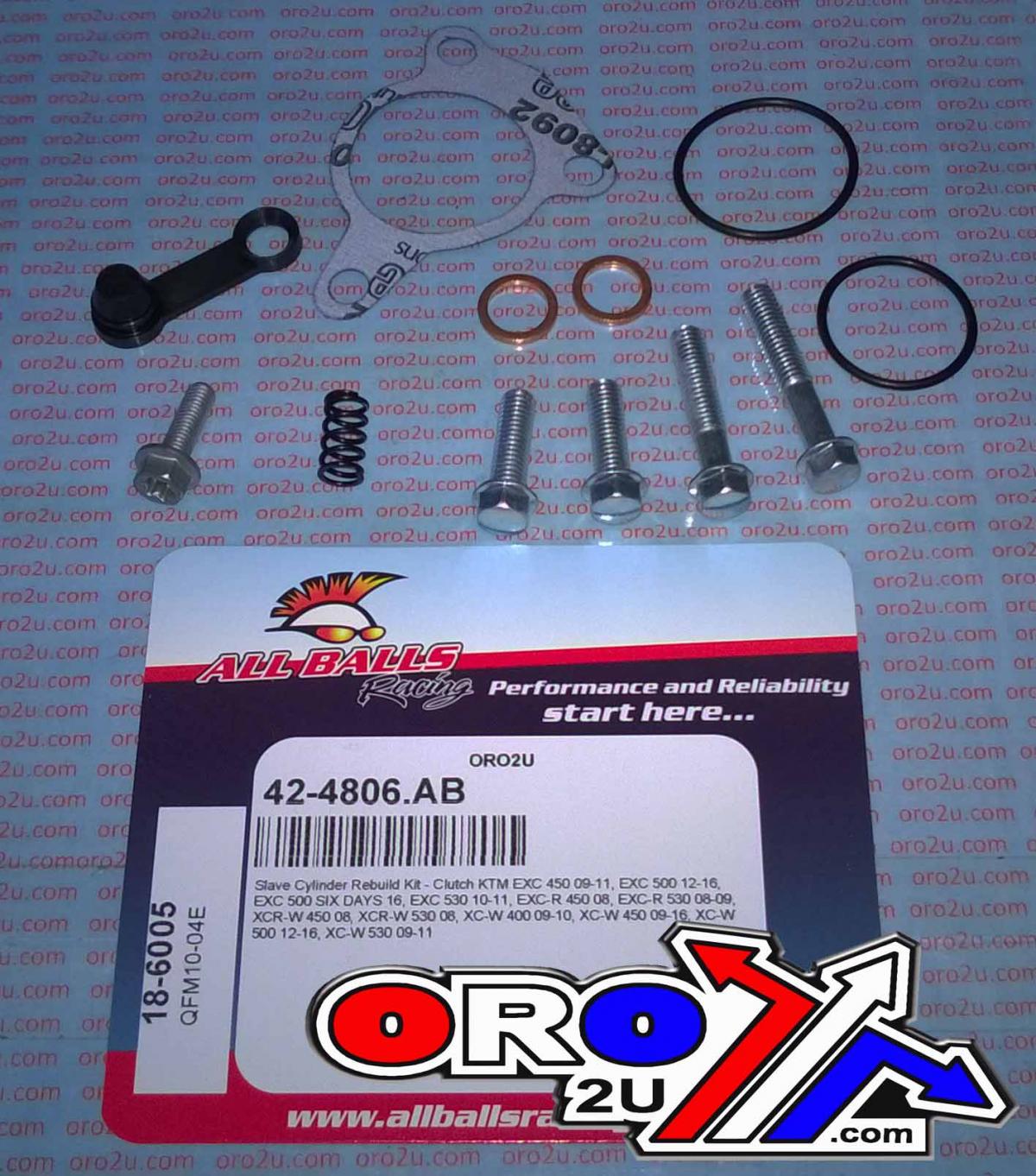 CLUTCH SLAVE CYL REBUILD KIT ALLBALLS, ALLBALLS 18-6005 KTM/HUSKY 400/450/500/530 09-22 thumbnail 2