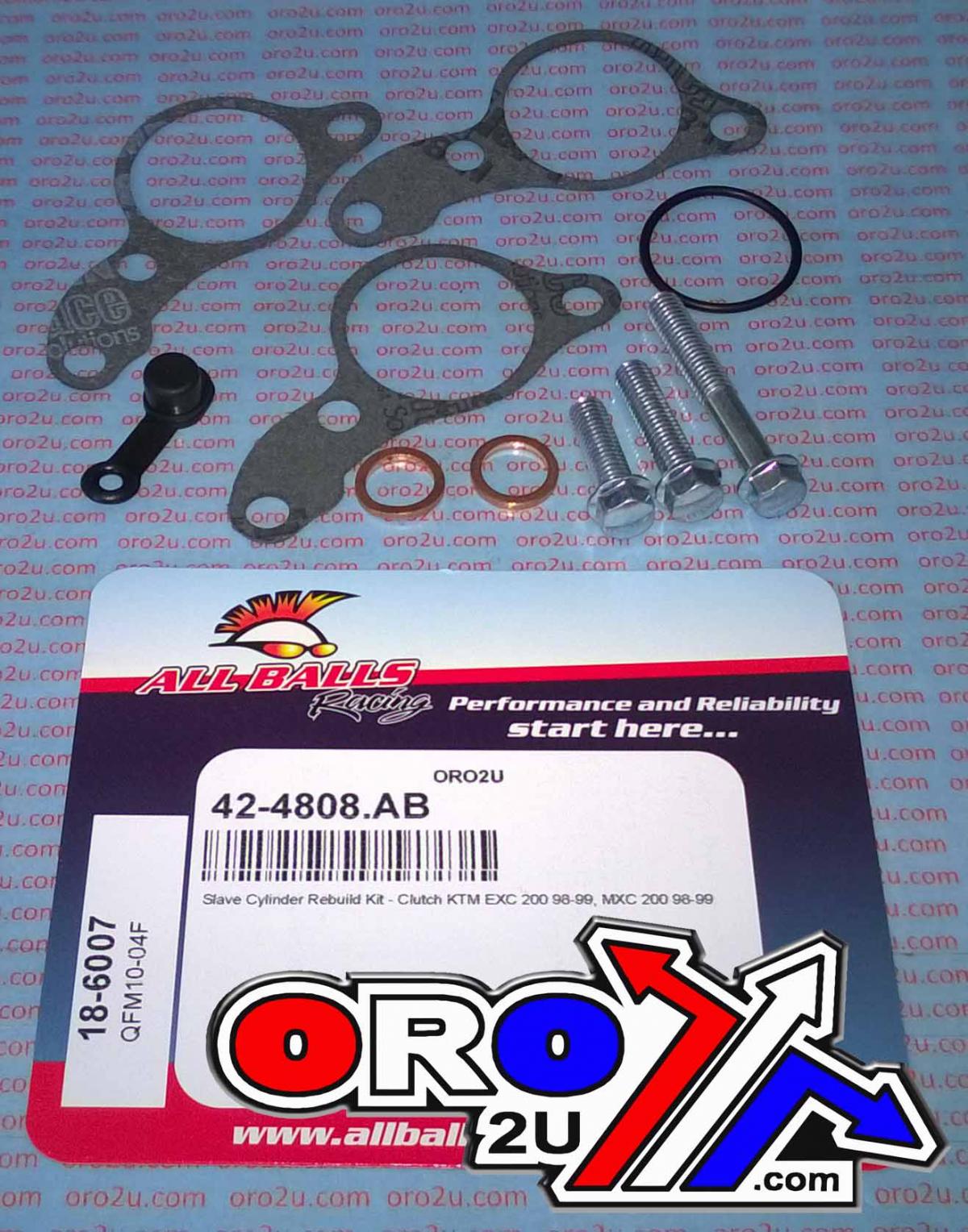CLUTCH SLAVE CYL REBUILD KIT ALLBALLS, ALLBALLS 18-6007 KTM EXC/MXC 200/SX125 98-99 thumbnail 2