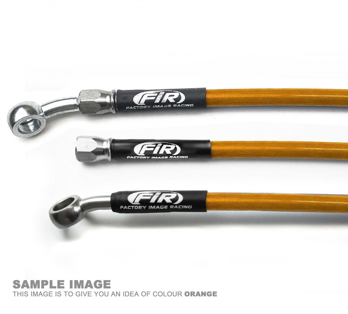 HOSE FRONT BRAKE ORANGE / BLK KTM SX65 2002-2005