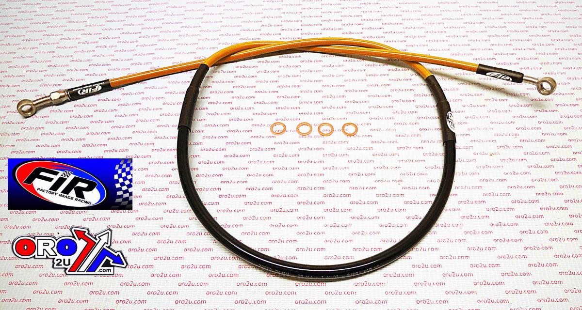 HOSE FRONT BRAKE ORANGE / BLK KTM SX65 2002-2005 thumbnail 2