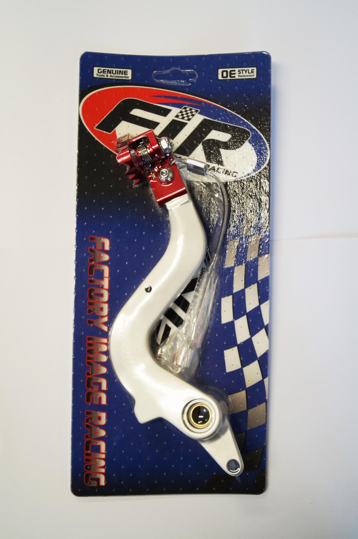 BRAKE PEDAL 97-11 GASGAS, SILVER WITH RED TIP, FIR BRAND ASB-079C thumbnail 2