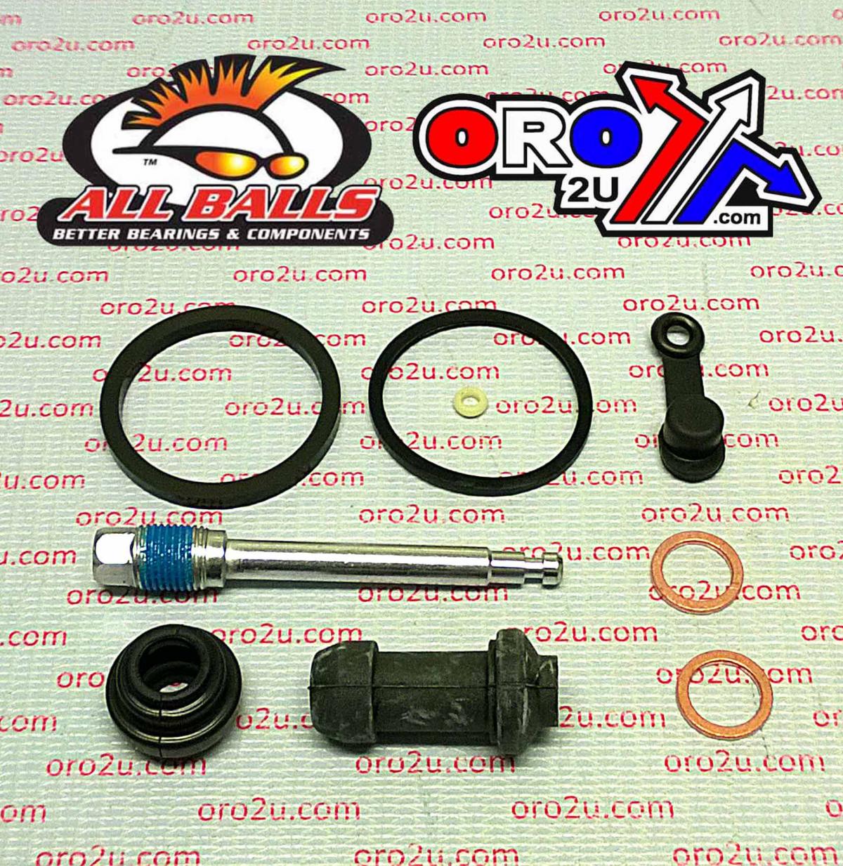 BRAKE CALIPER REBUILD KIT ALLBALLS, ALLBALLS 18-3075 HON CBR/XL 125 01-15 REAR thumbnail 2