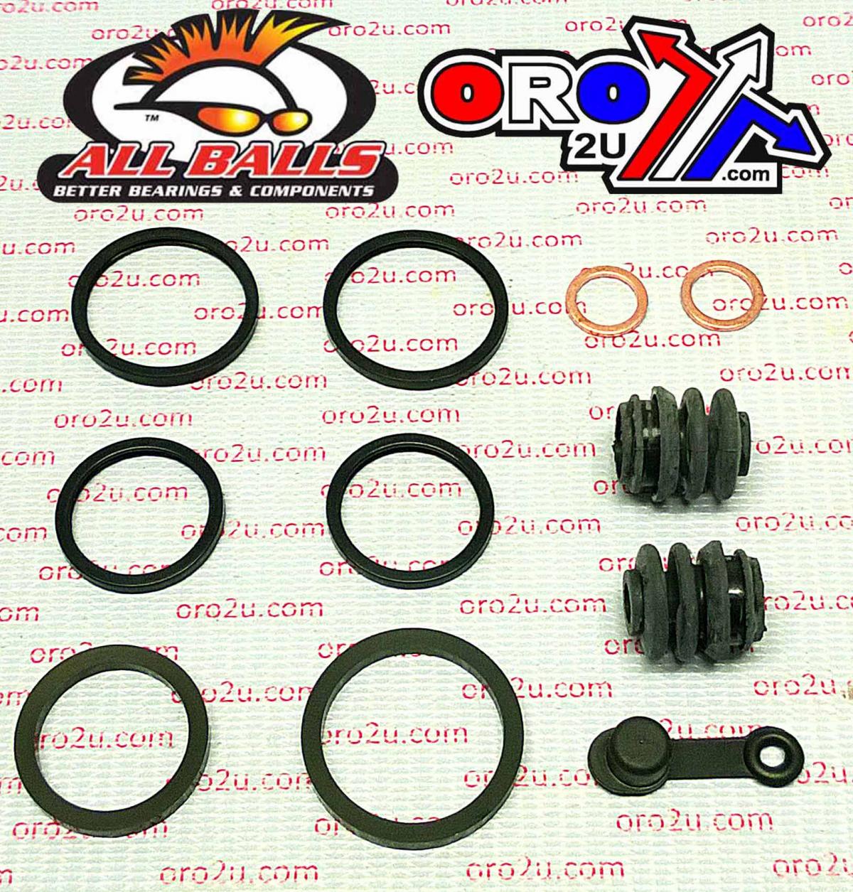 BRAKE CALIPER REBUILD KIT ALLBALLS, ALLBALLS 18-3081 YAM TW200/XT225 FRONT AND REAR thumbnail 2