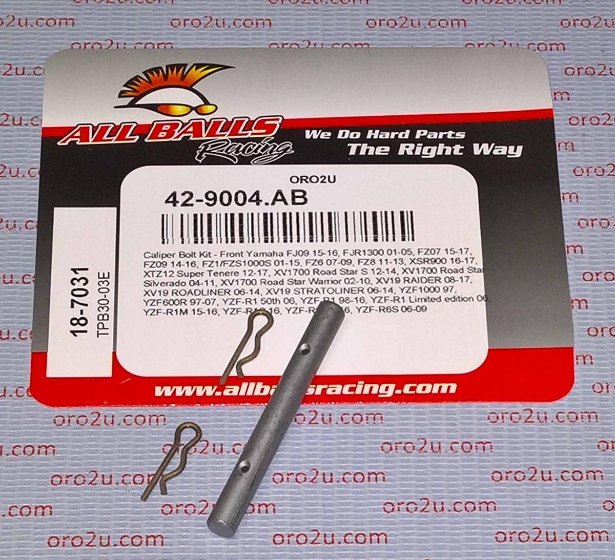 ALLBALLS BRAKE PAD BOLT KIT, ALLBALLS 18-7031 6.0x56MM YAM ROAD FRONT thumbnail 4
