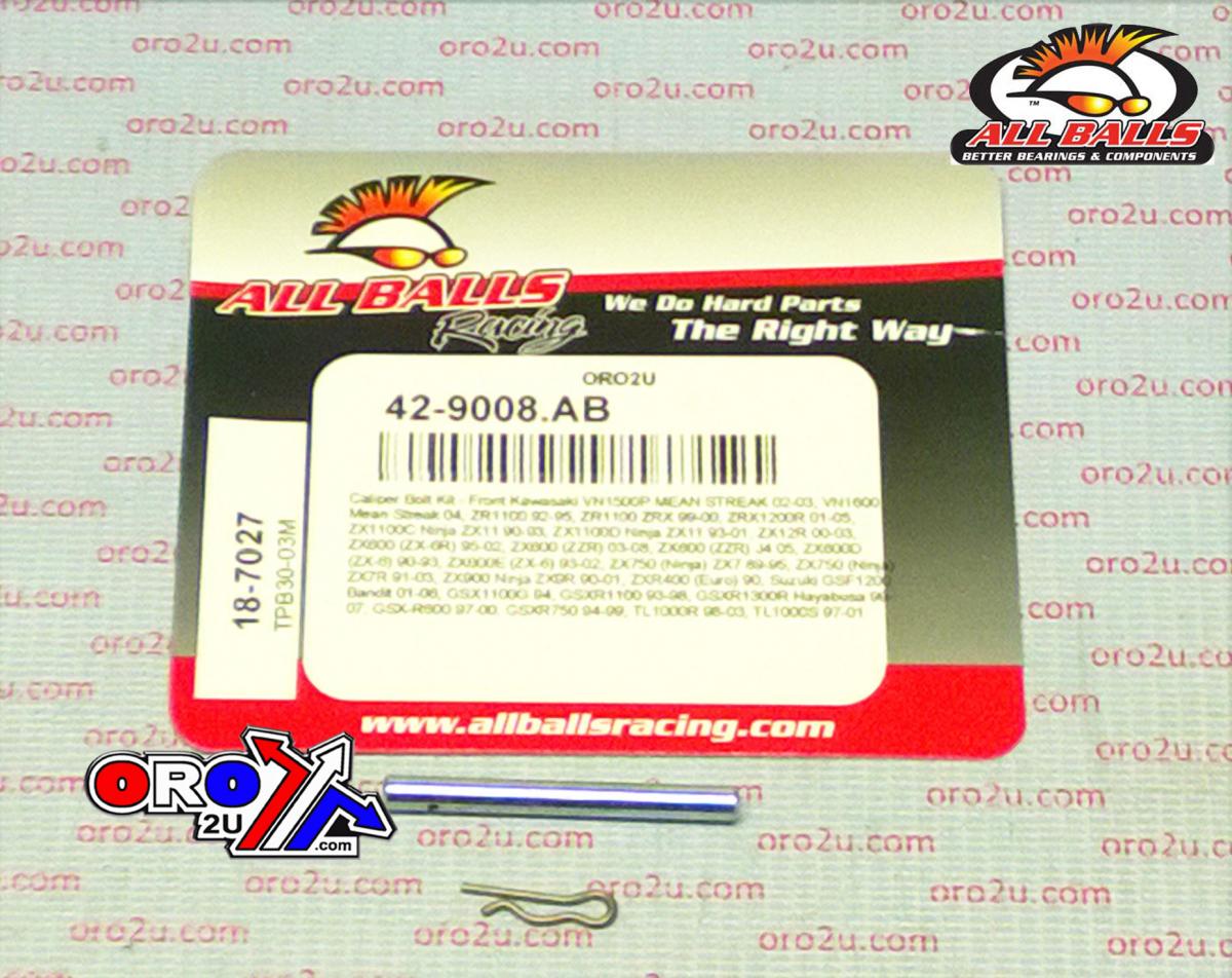 ALLBALLS BRAKE PAD BOLT KIT, ALLBALLS 18-7027 KAW/SUZ ROAD FRONT thumbnail 3