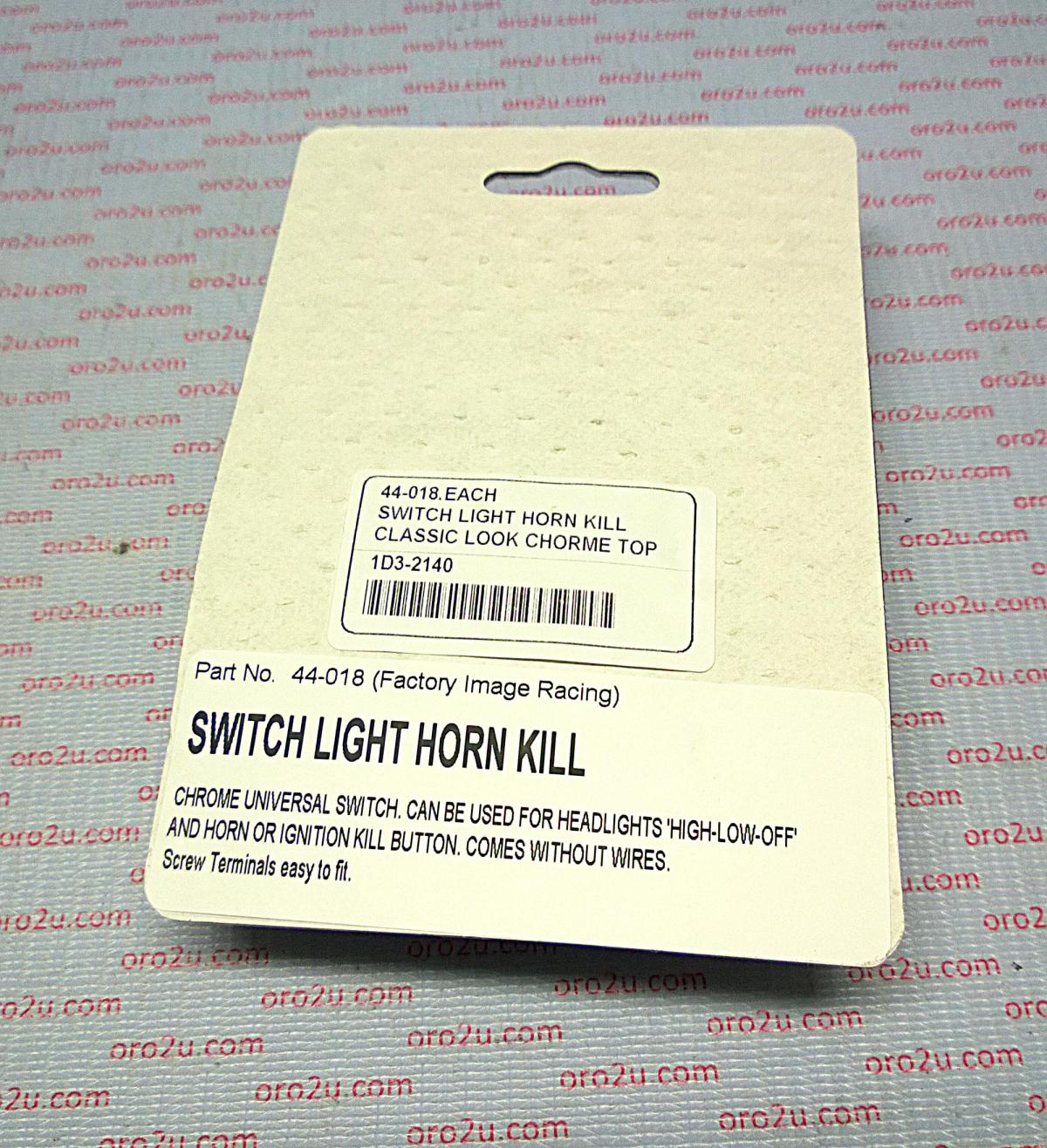 SWITCH LIGHT HORN KILL, CLASSIC LOOK CHORME TOP thumbnail 5