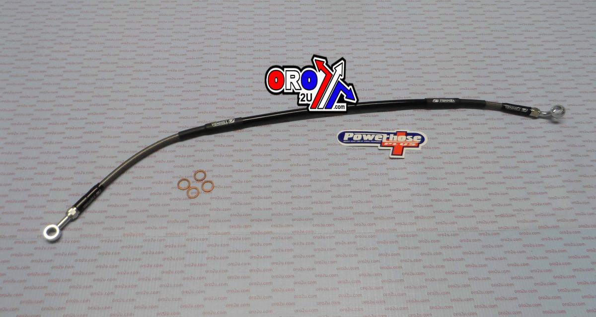 HOSE REAR BRAKE SILVER / BLK, VENHILL H01-2-011/P, HUSQVARNA TE250 TE510 2004-05 thumbnail 2