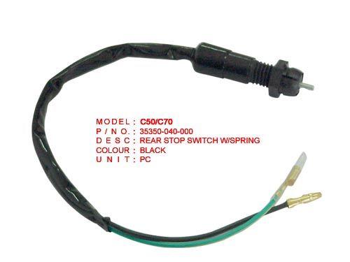 SWITCH REAR STOP W/WIRES, HONDA 35350-040-000 thumbnail 2