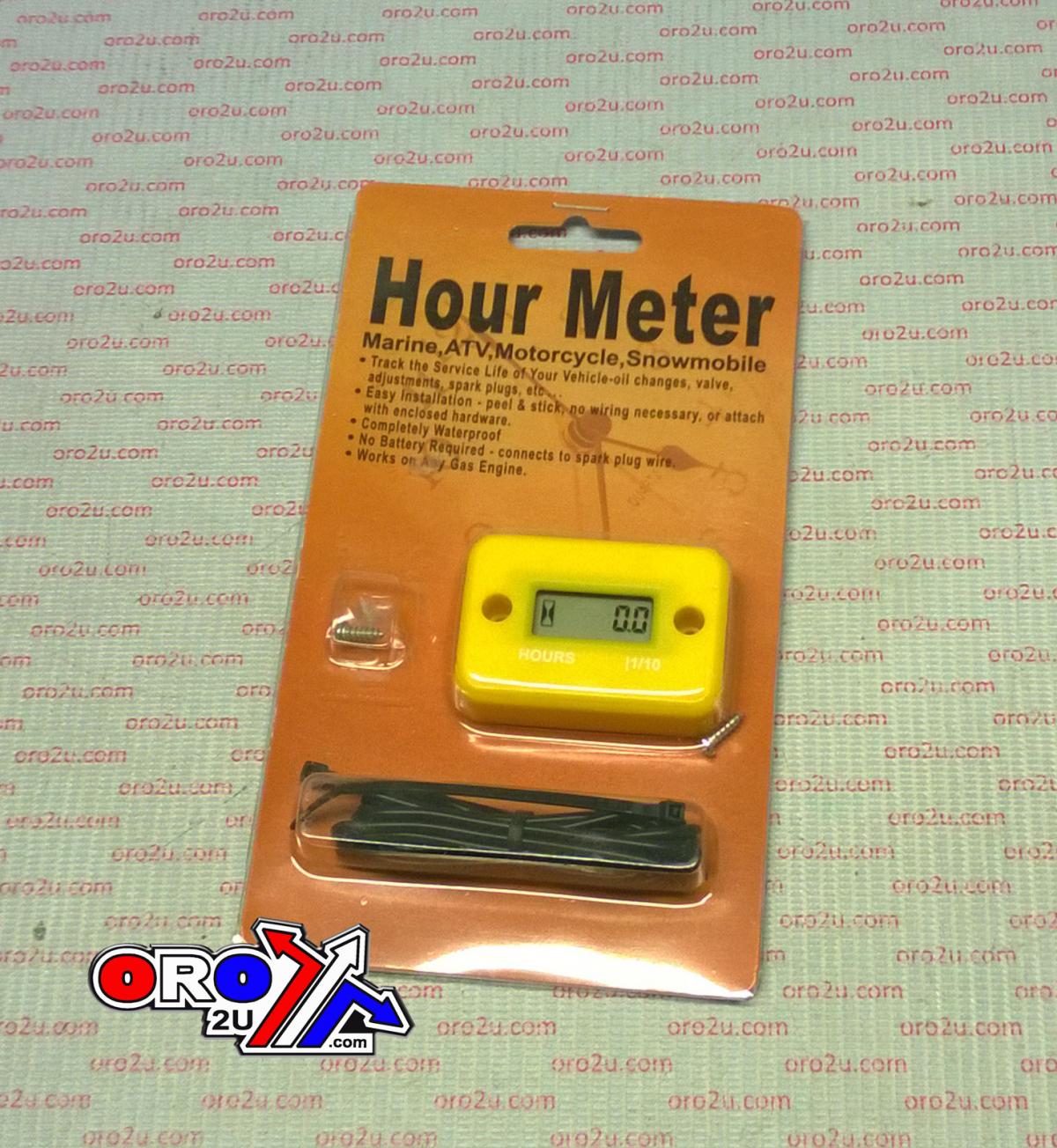 HOUR METER SERVICE REMINDER, YELLOW thumbnail 3