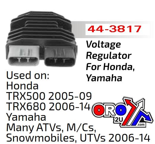 VOLTAGE REGULATOR HON/YAM, 31600-HP0-A01 AHA6058, TRX 680cc F (2006-2014) thumbnail 7