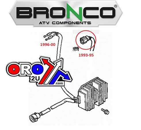 VOLTAGE REGULATOR RECTIFIER 88-00 HONDA TRX300 FW FOURTRAX BRONCO AT-01225 31600-HM5-630 thumbnail 6