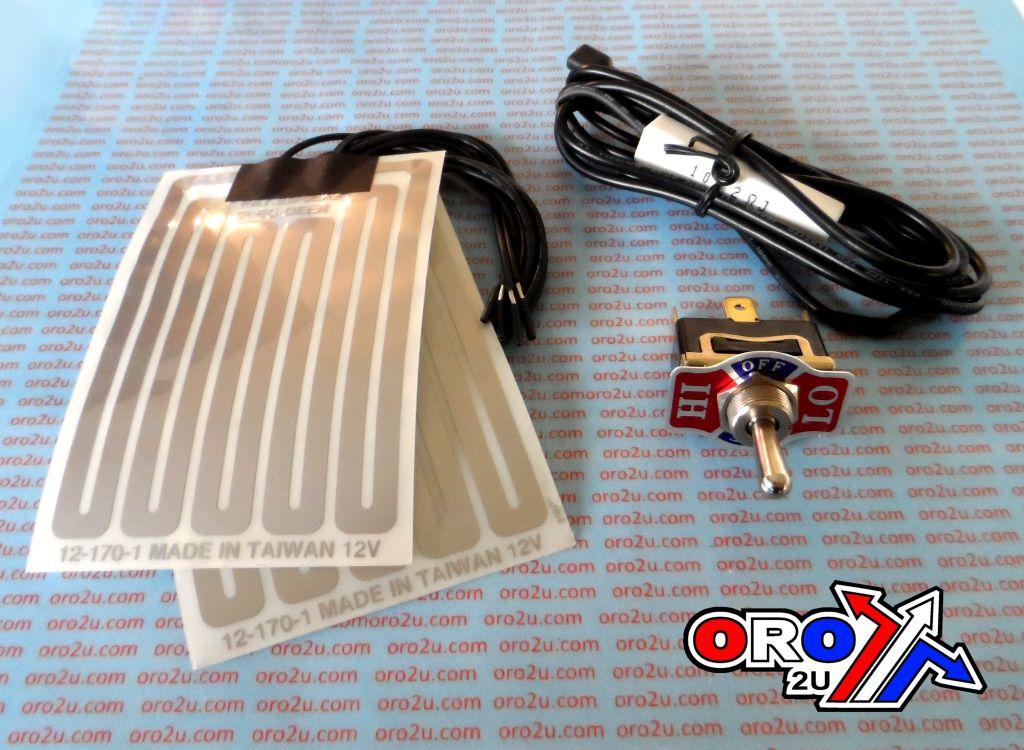 GRIPS HEATERS SET UNIVERSAL, 3AMP 12V HEATED GRIP WARMER thumbnail 2