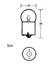LIGHT BULB 12V 10W BA15S P245 G18 thumbnail 2